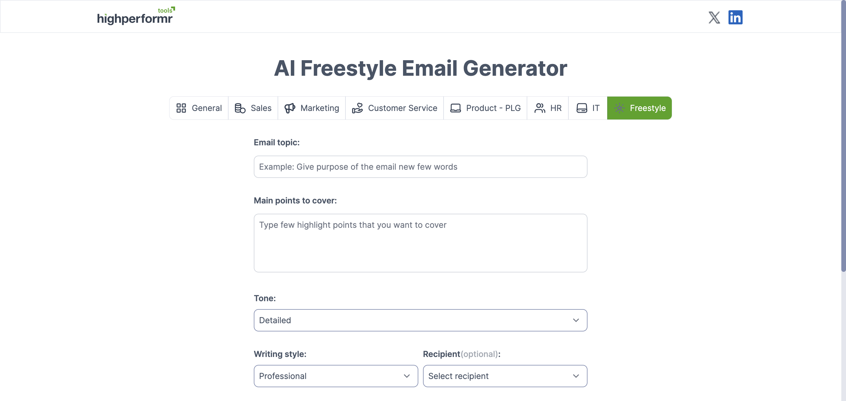 AI Freestyle Email Generator Generate Customized Emails for Any