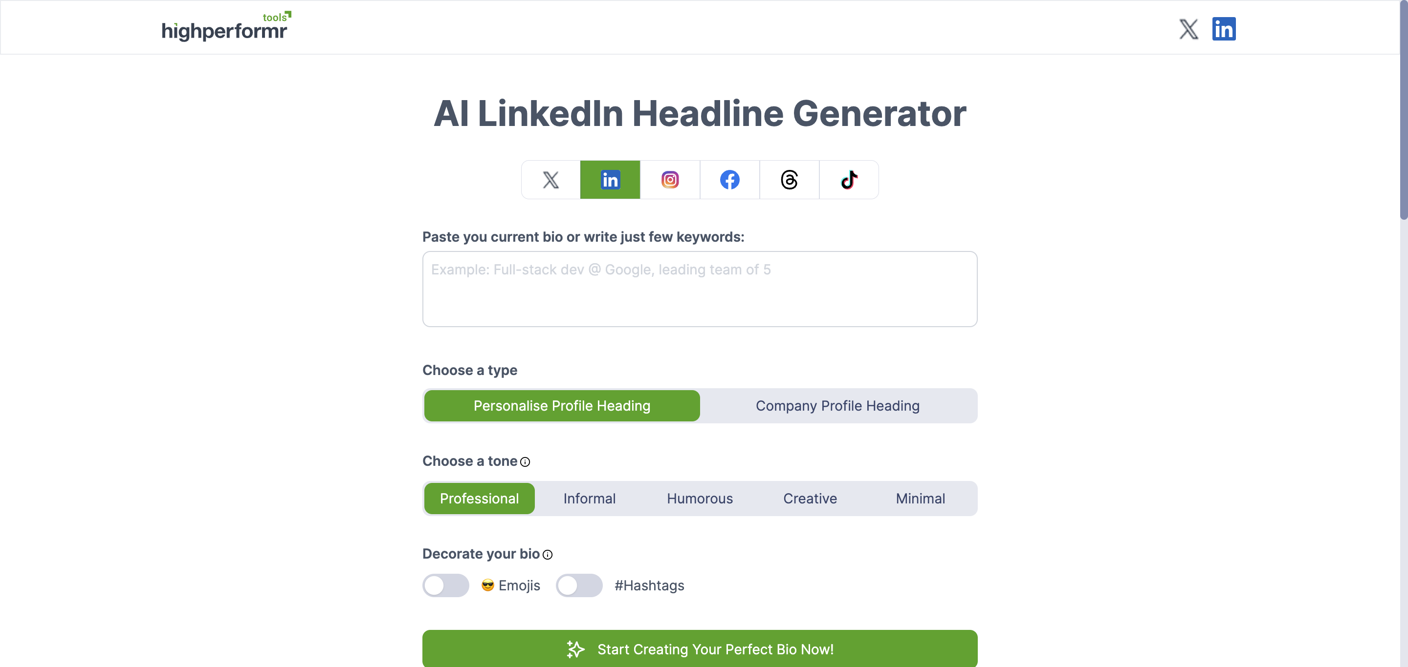 AI LinkedIn Headline Generator Craft Powerful LinkedIn Headlines AI LinkedIn Headline Generator Craft Powerful LinkedIn Headlines