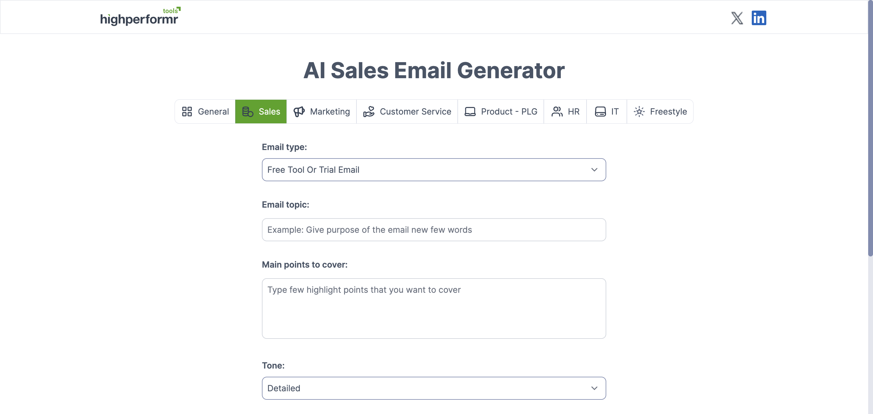 ai sales email generator